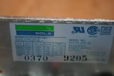 USED SOLA ELECTRIC SLD-15-1515-15