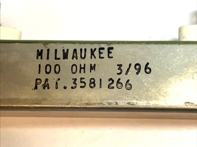 USED MILWAUKEE 100 OHM