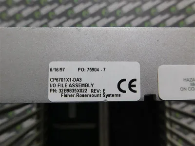 USED FISHER CONTROLS CP6701X1-DA3