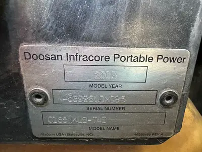 Used 2013 DOOSAN C185WKUB-T4I Air Compressors, Portable Utah US | Global Remarketing #1286010