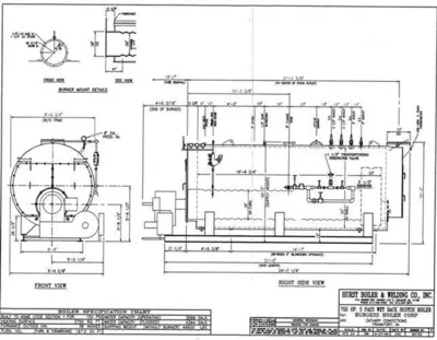 USED 1994 Hurst 850 HP Boiler 1994 25875 LBS Hour