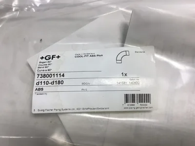 George Fischer GF+ 738001114 90 Degree Cool-Fit Elbow ABS