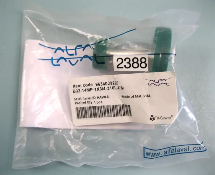 New | in-Stock Alfa-Laval B31-14MP-1x3/4-316L-PM Valves/Fittings New Hampshire US | Bitter End Trading #1128091