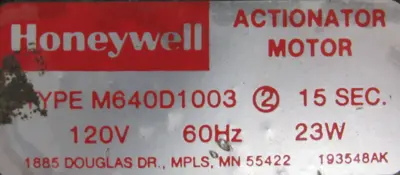 NEW HONEYWELL M640D1003 ACTIONATOR MOTOR