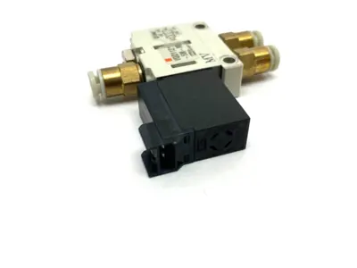 USED SMC SINGLE SOLENOID VALVE, 0-0.7MPA, M5 PORTS, 24VDC