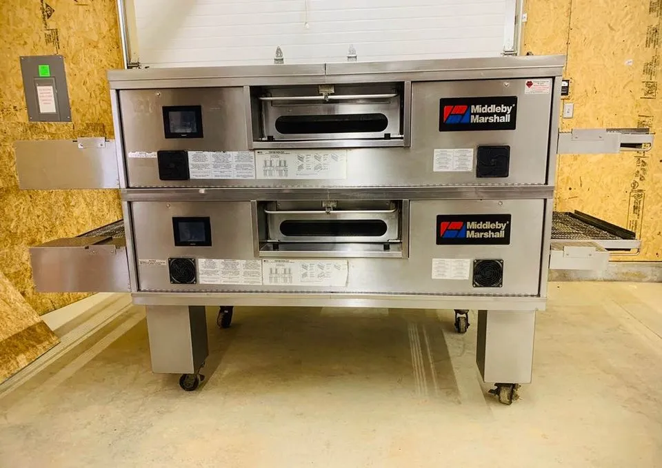 Middleby Marshall PS570G Double Stack Conveyor Pizza Ovens Tested / Working!