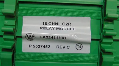 Westinghouse Emerson 5A22411H01 Ovation 16 Channel Relay Module Rev. C Used