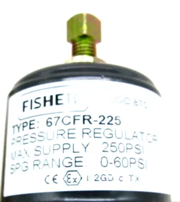 NEW FISHER CONTROLS 67CFR-225 PRESSURE REGULATOR 1/4" NPT 40PSI 67CFR225