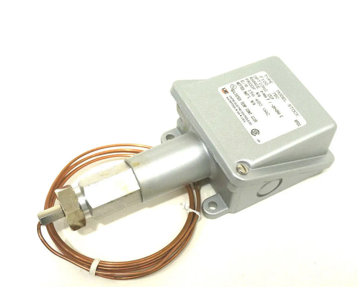 NEW UNITED ELECTRIC F100-7BC TEMPERATURE SWITCH F1007BC