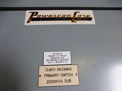 15KV Powercon S-12395 Load Interrupter Switch, 1200A