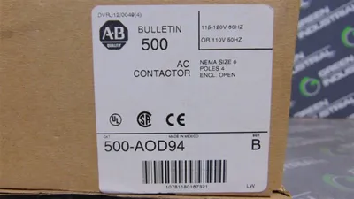 Allen Bradley 500-AOD94 NEMA Size 0 AC Contactor 1-5 HP New NIB