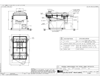 1,016mm X 1,780mm S/S New Single Deck Rectangular Sieve RBTS 40 70