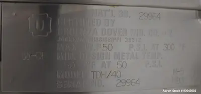 Used GROEN TDH-40 Stainless Steel Tanks Illinois US | Aaron Equipment #85149