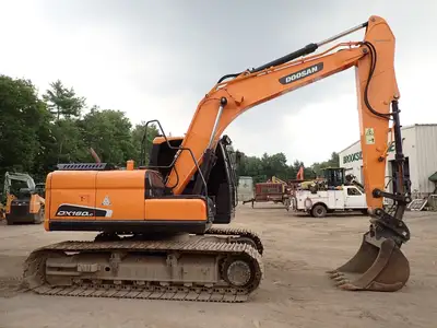 Used 2014 DOOSAN DX160 LC-3 Crawler Excavators Massachusetts US | Brookside Equipment Sales #1422137
