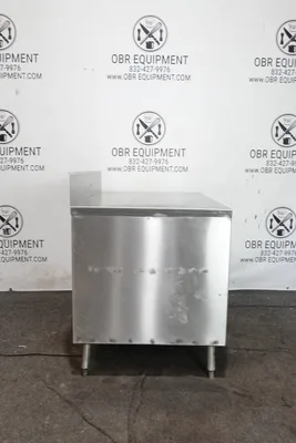 48”x30” STAINLESS STEEL SLIDING DOOR WORKTABLE WITH 6” BACKSPLASH