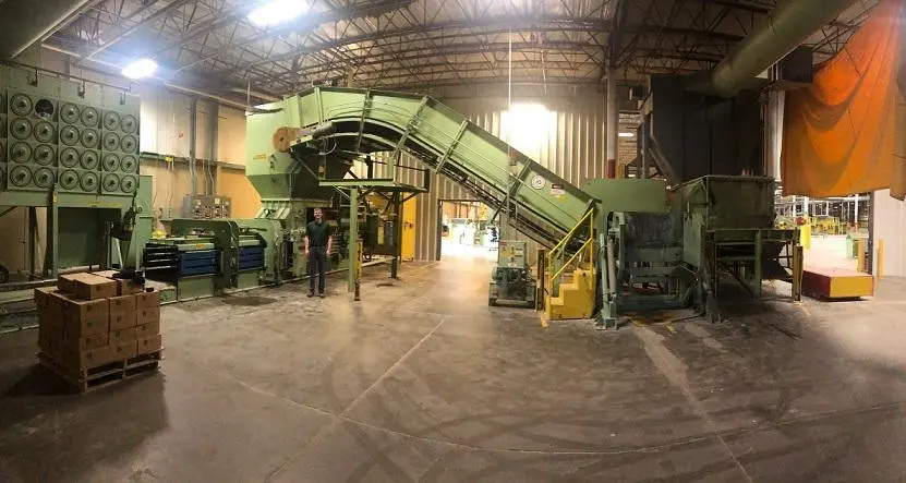 84” wide KWS Feed Conveyor