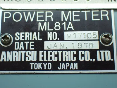 USED ANRITSU ELECTRIC ML81A