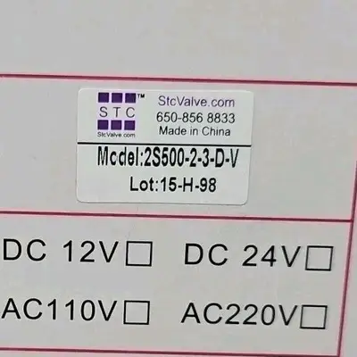 STC 2S500-2-3-D-V Solenoid Valve Loc6F1