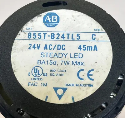 Used ALLEN-BRADLEY 855T-B24TL5 Light Source Equipment Ohio US | Surplus Asset Holdings #1249598