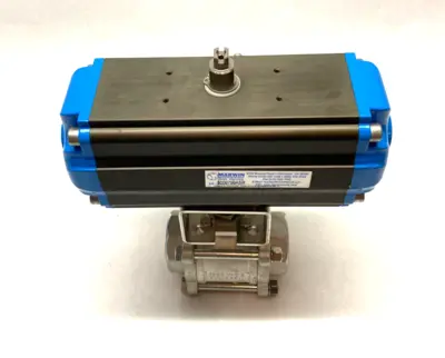New | in-Stock MARWIN UT SERIES PNEUMATIC BALL VALVE ACTUATOR ASSEMBLY 1-1/2" 3-WAY Linear Actuators | Maverick Industrial Sales #1113086