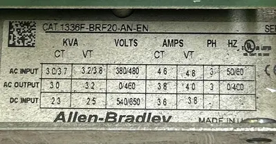 Used ALLEN-BRADLEY 1336F-BRF20-AN-EN Speed Drives Ohio US | Surplus Asset Holdings #1242244