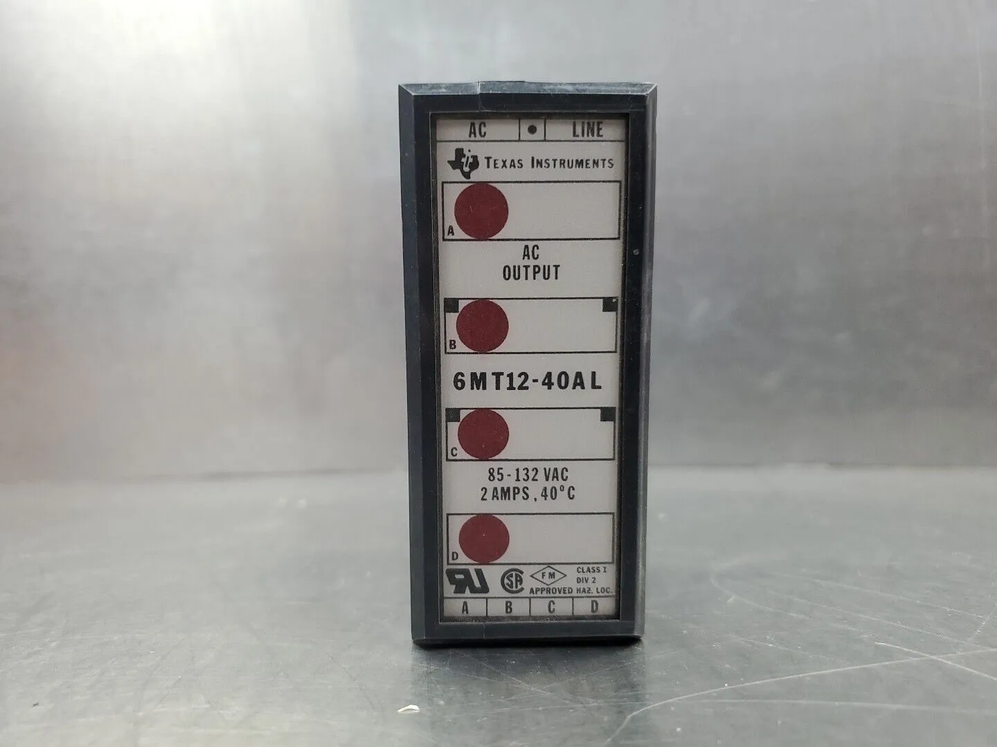 Texas Instruments 6MT12-40AL Output Module - ***See Description*** 3D-42