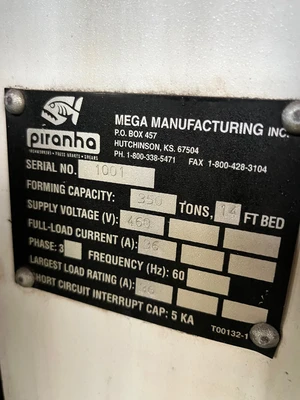 PIRANHA 350-14 Brakes (Press Brakes) | Mohawk Machinery (10)