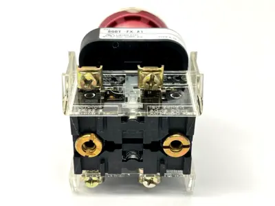 800T-FX1A1 | Allen Bradley  Ser T Push-Pull Mushroom Pushbutton PAINTED WHITE - Used