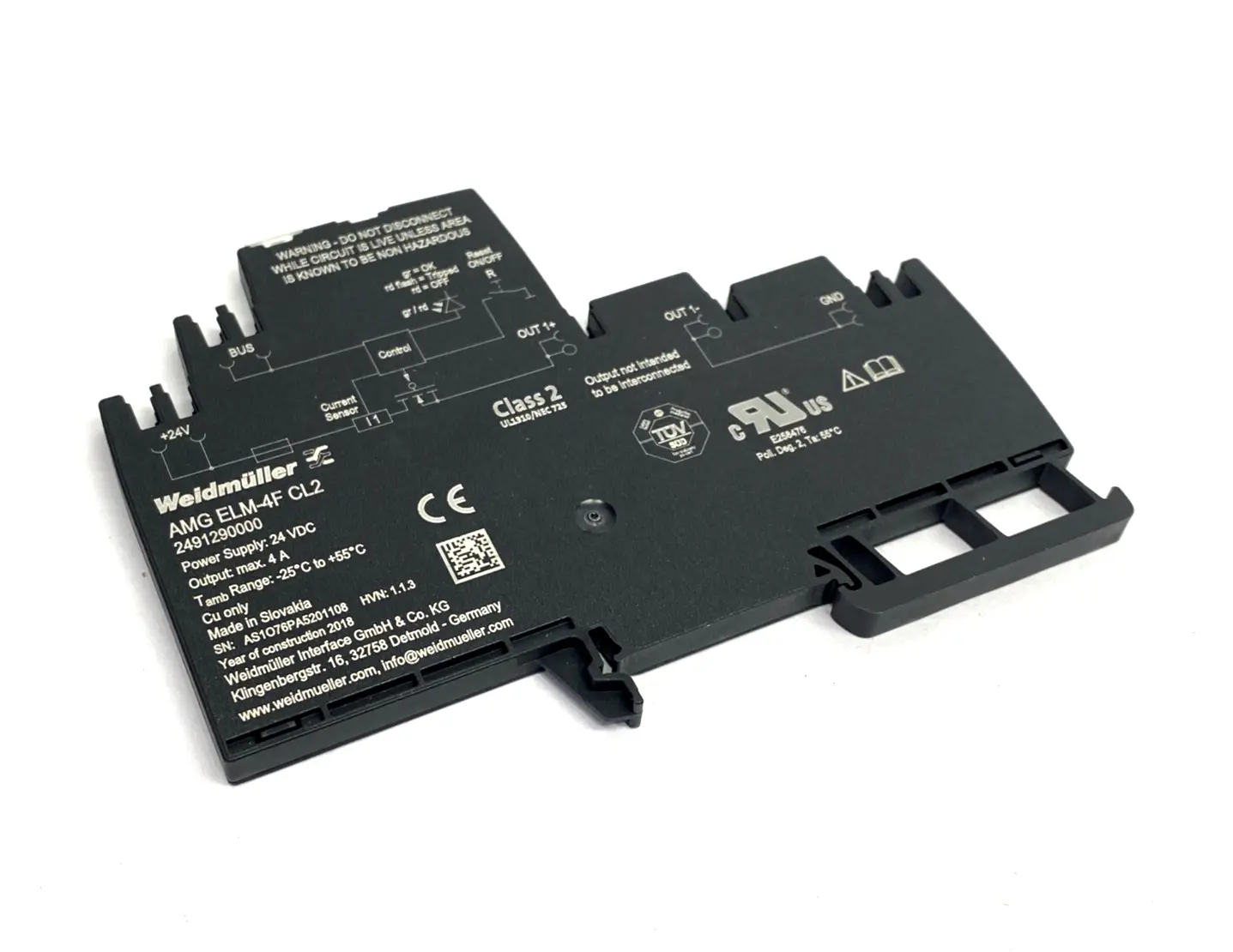 USED WEIDMULLER 2491290000, AMG ELM-4F CL2