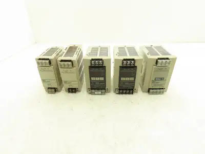 Omron S8VS DIN Rail Power Supply 24VDC 7.5A 5A Out 100-240VAC 1Ph In Lot of 5