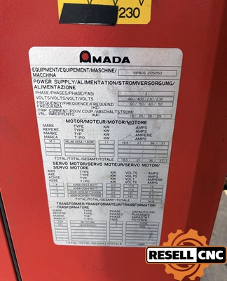 Used 1998 Amada Vipros 255 Turret Punches Florida US | Resell CNC #919724