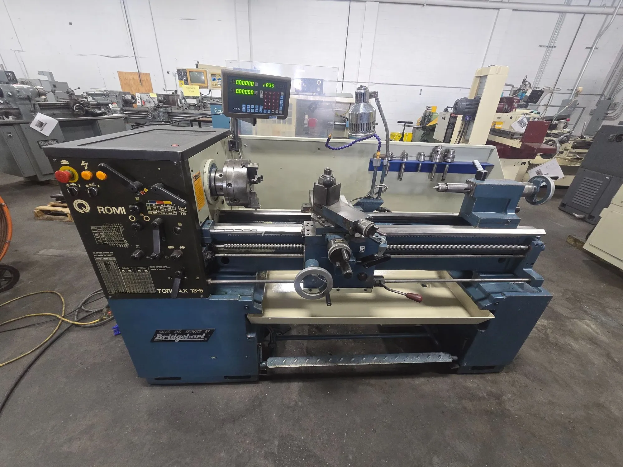 Used BRIDGEPORT ROMI TORMAX 13-5 Lathes, Engine 2216 | Machinery