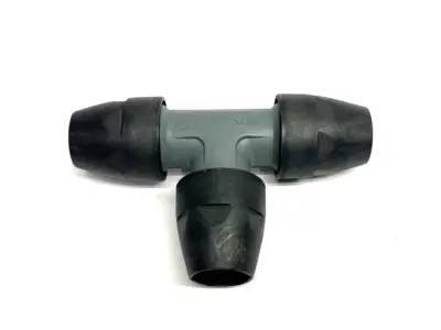 USED AIRNET EQUAL TEE SOCKET FITTING 25MM FOR AIR PIPE