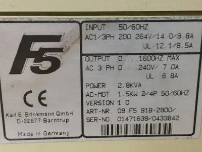 USED KEB 09.F5.B1B-2900