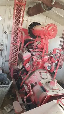 USED GARDNER DENVER PE-5Y 3X5 TRIPLEX WELL SERVICING REVERSING MUD PUMP PACKAGE