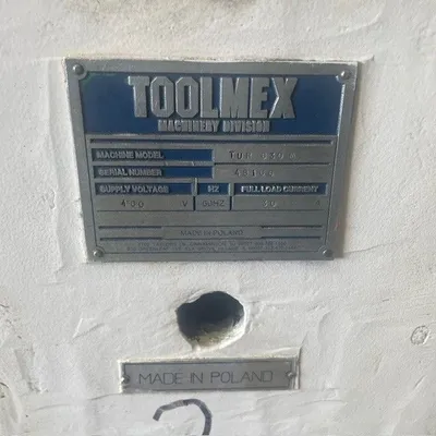 USED 1988 TOOLMEX TUR 630M/80