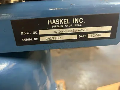 USED HASKELL AAD-2-VT15-250