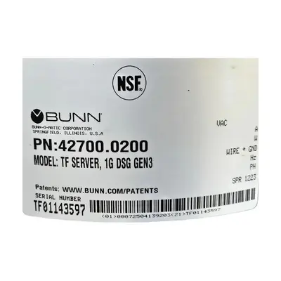 USED BUNN-O-MATIC 1GDSGGEN3