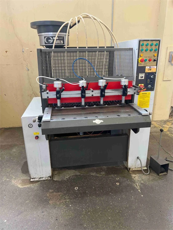 Used 2003 GANNOMAT 410 S Throughfeed boring and boring/dowel-inserting machines California US | MachineryMax #1384839