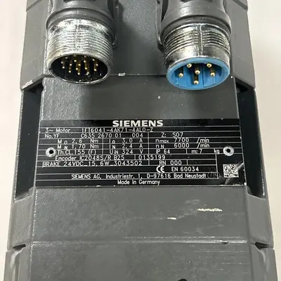 Used SIEMENS 1FT6041-4AK71-4AL0-Z Servo Motors Ohio US | Surplus Asset Holdings #1553638