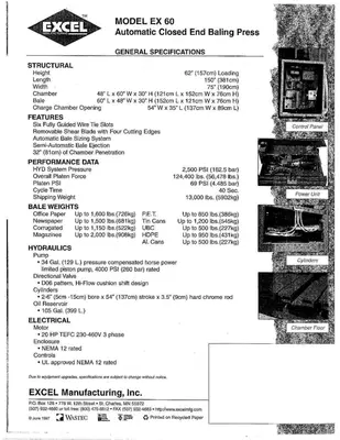 Excel EX-60 Closed-Door Baler