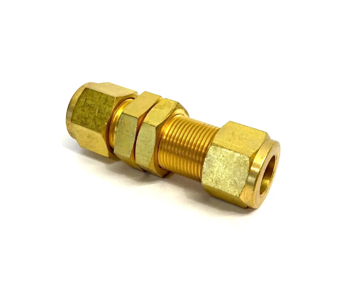 B-810-61 | Swagelok  Brass Bulkhead Compression Tube Fitting 1/2" OD Tube - New Other
