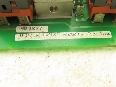 Charmilles Tech 852 8100 A Robofil Printed Circuit Power Output Board Slot Rack