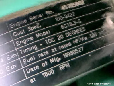 USED ONAN CUMMINS 125DGEA