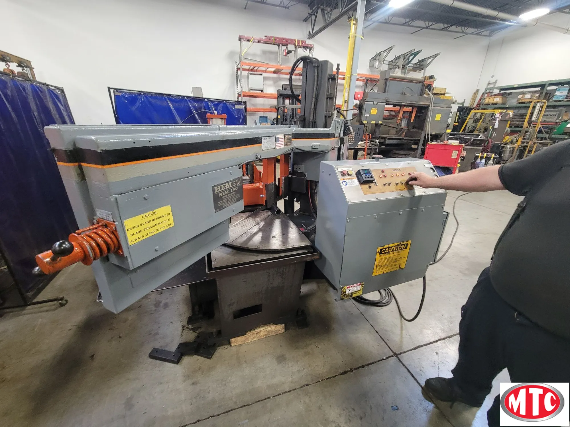 HEM Twister Auto 14" x 20" Mitering, Horizontal, Automatic Bandsaw like Hyd-Mech, Marvel, Doall, Amada