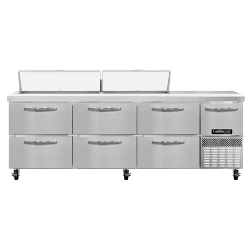 Continental RA93SN18-D 93" Sandwich/salad Prep Table W/ Refrigerated Base, 115v