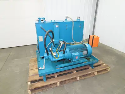 Continental PVR15-30B10 RHM Hydraulic Power Unit 33.5 GPM 1000 PSI 30Hp 100 Gal