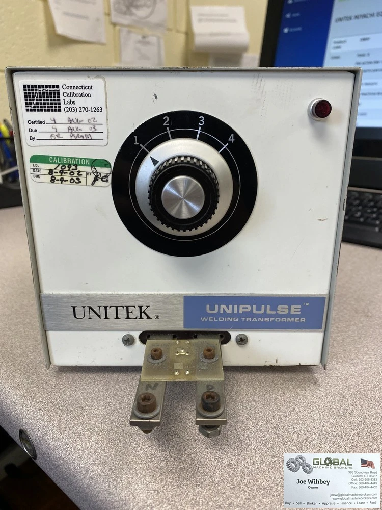UNITEK MIYACHI EQUIPMENT MODEL 9-020-01 WELDING TRANSFORMER.