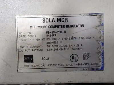 Sola Mcr Computer Regulator