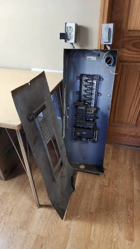Federal Pacific Electrical Panel with Breakers and Cover